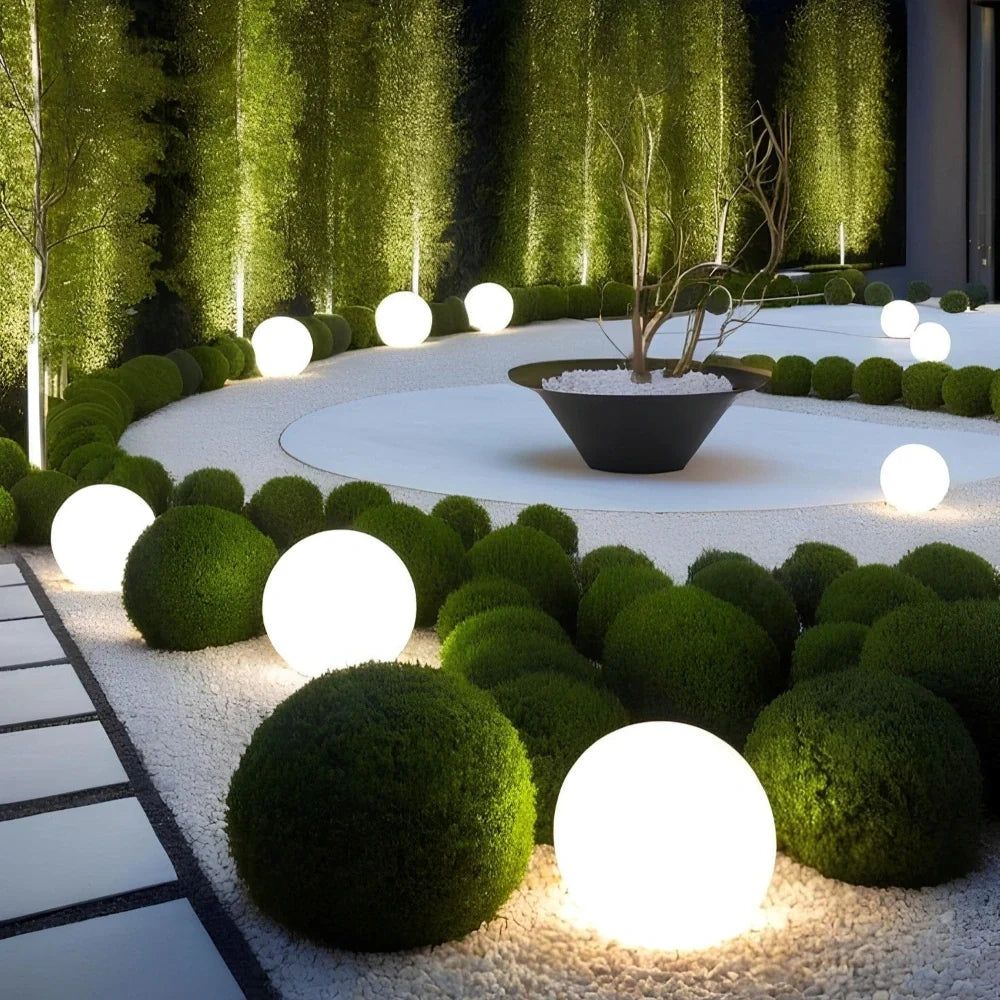 Boule lumineuse rechargeable de jardin | Kymä