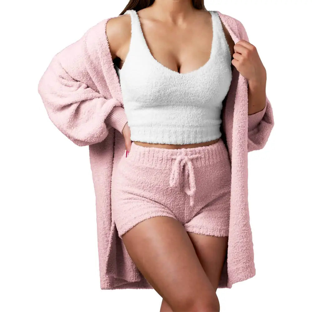 Cosy Knit Set (3 Pieces) - Pink