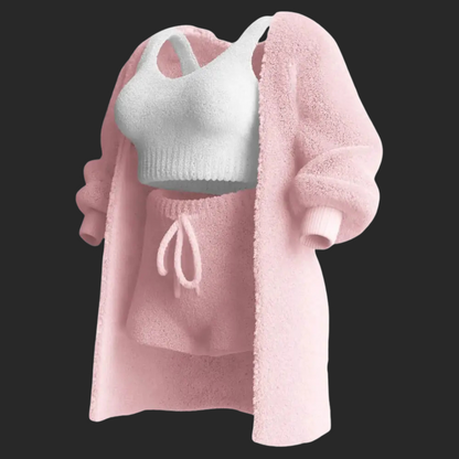 Cosy Knit Set (4 Pieces) - Pink
