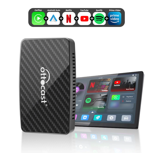 Adaptateur sans fil Play2Video Pro | CarPlay & Android Auto tout-en-un