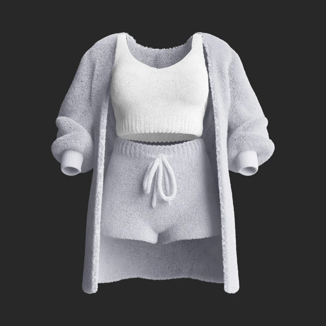 Cosy Knit Set (4 Pieces) - Grey