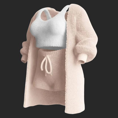 Cosy Knit Set (4 Pieces) - Beige