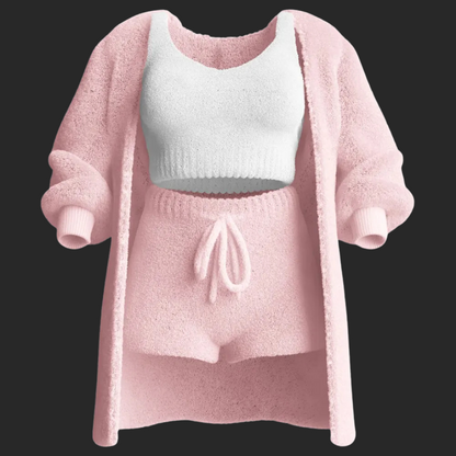 Cosy Knit Set (4 Pieces) - Pink