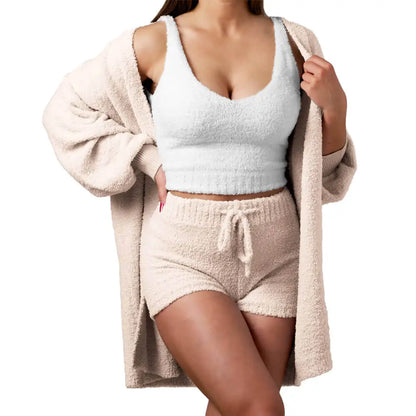 Cosy Knit Set (4 Pieces) - Beige
